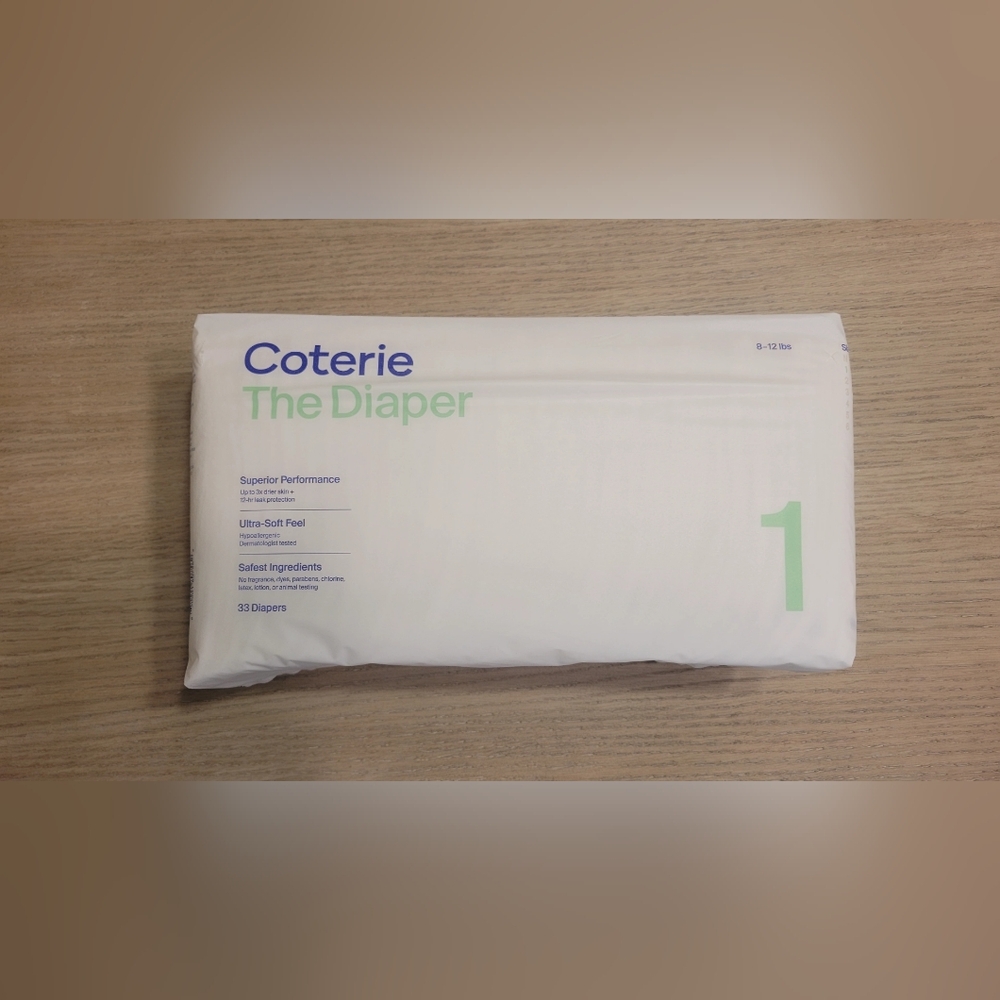 Coterie Premium Diapers Size 1 β 3-Pack - Picture 3 of 4